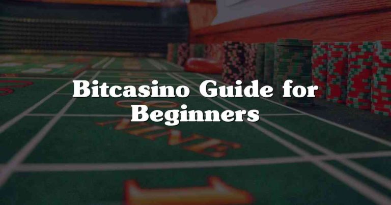 Bitcasino Guide for Beginners