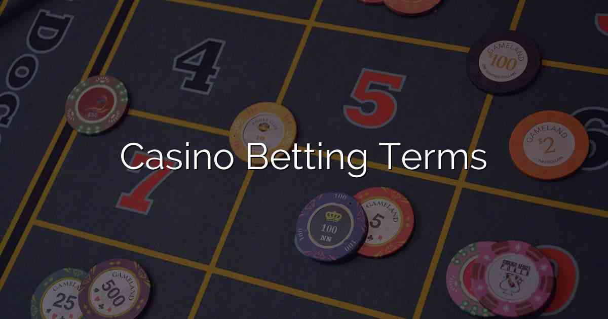 Casino Betting Terms